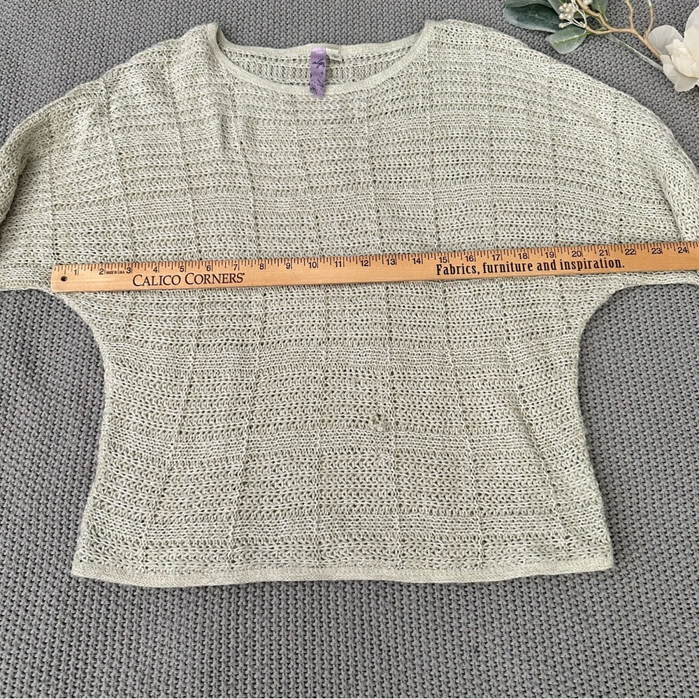 3/$20 ALGA Loose Fit Cream Beige Sweater - Picture 5 of 9